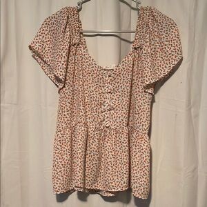 Floral Print Women's Top